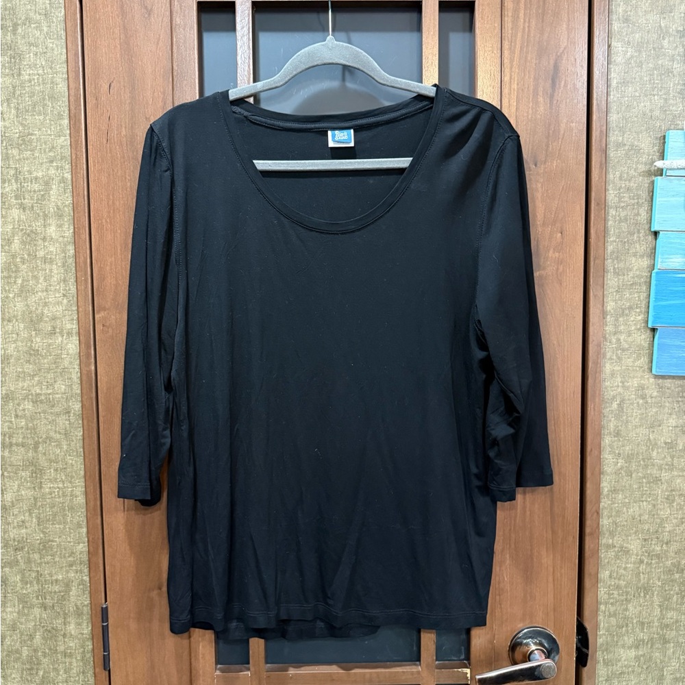 Ripskirt Hawaii 3/4 Sleeve Top XL EUC